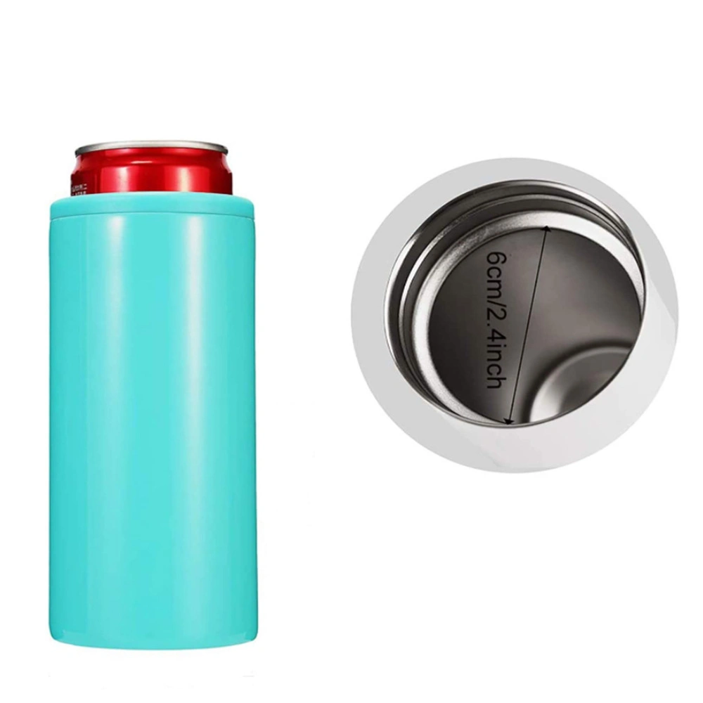 Amazon Top Reusable Stainless Steel Insulated 12oz Slim Can Coozie Skinny Tumbler Holder Drink Can Cooler for Beer