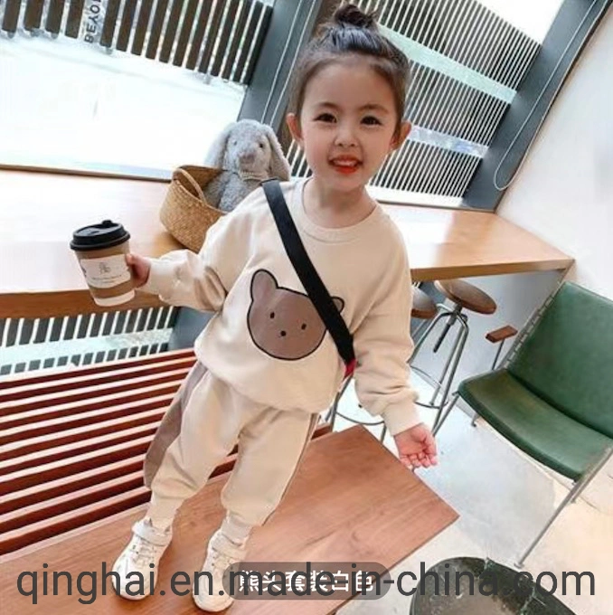 87 Kinds of Newest Design Item Number Ss8030 Sports Wear Little Girl Sport Suit