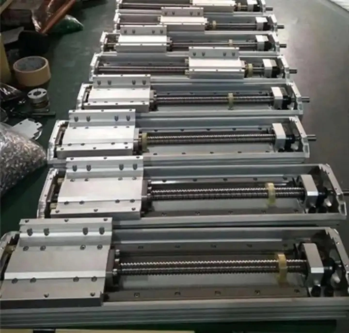 Horizontal 500mm Stroke CNC Motorized Linear Slide Guide Rail Integrated Stepper Servo Motor