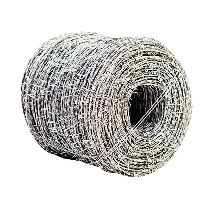 50kg/rolo de arame farpado galvanizado Arame elo da corrente superior em cerca de arame farpado Anti-Theft Rede de protecção de arame farpado Arame farpado entrançado simples