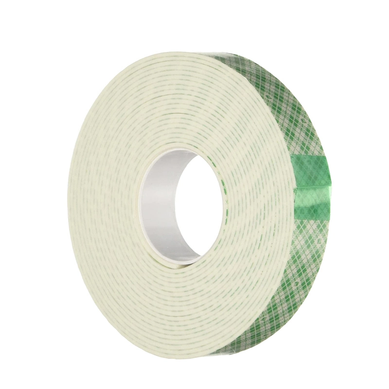 Double Coated Pressure Sensitive Acrylic Adhesive White PE Foam Tape 1/16"