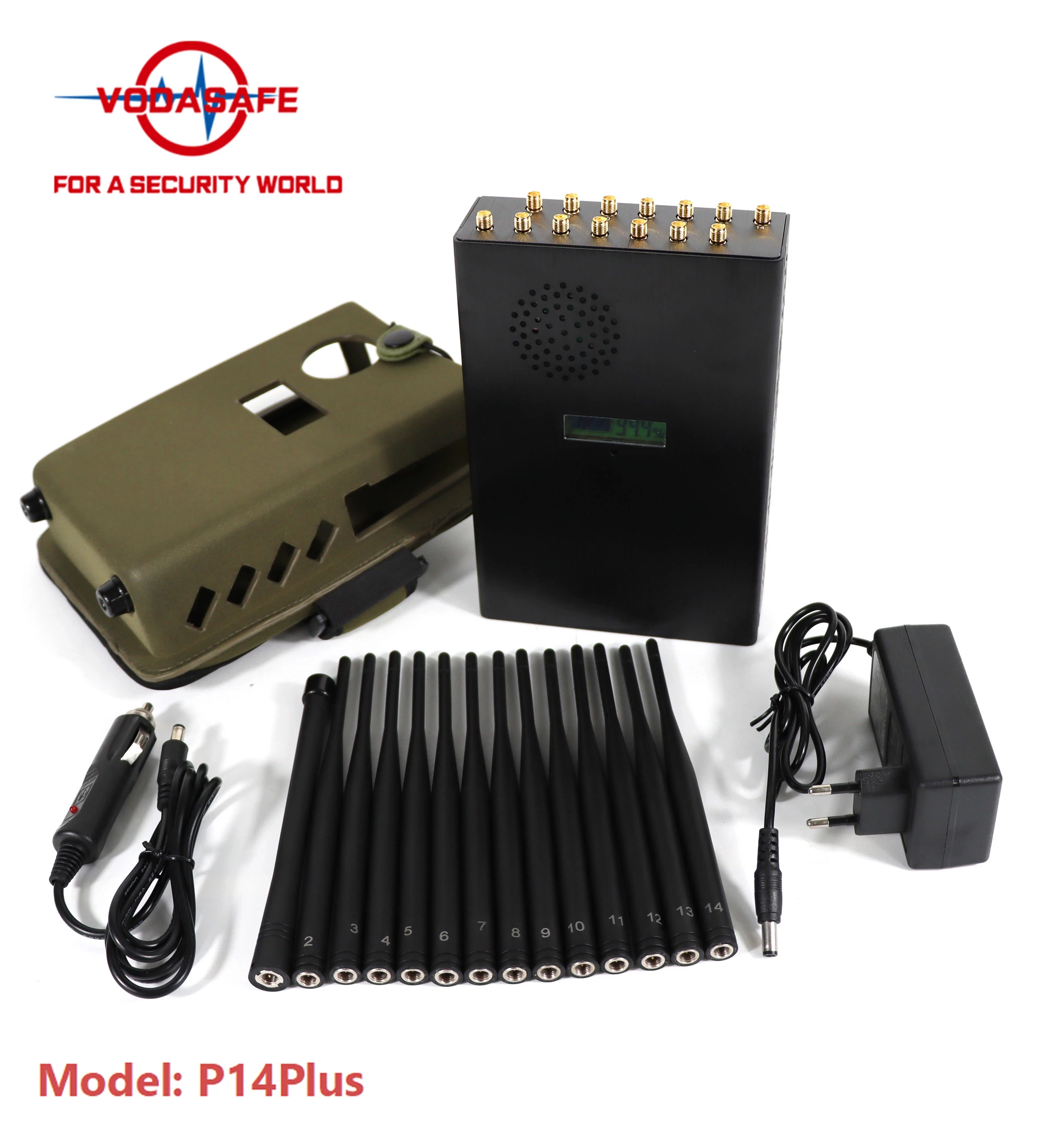 Portable CDMA GSM GPS Bluetooth 5g Signal Jammer