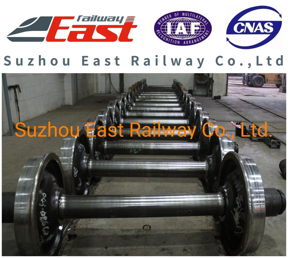 Railway Wheel Set with Brake Disc for Freight Wagon and Passenger Car