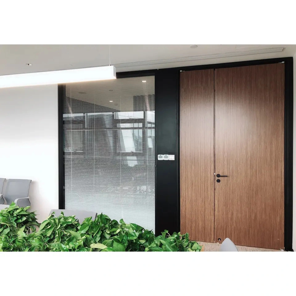 Office Furniture Interior Room Living Room Bathroom Divider Aluminum Frame Single Glass Partition Wall