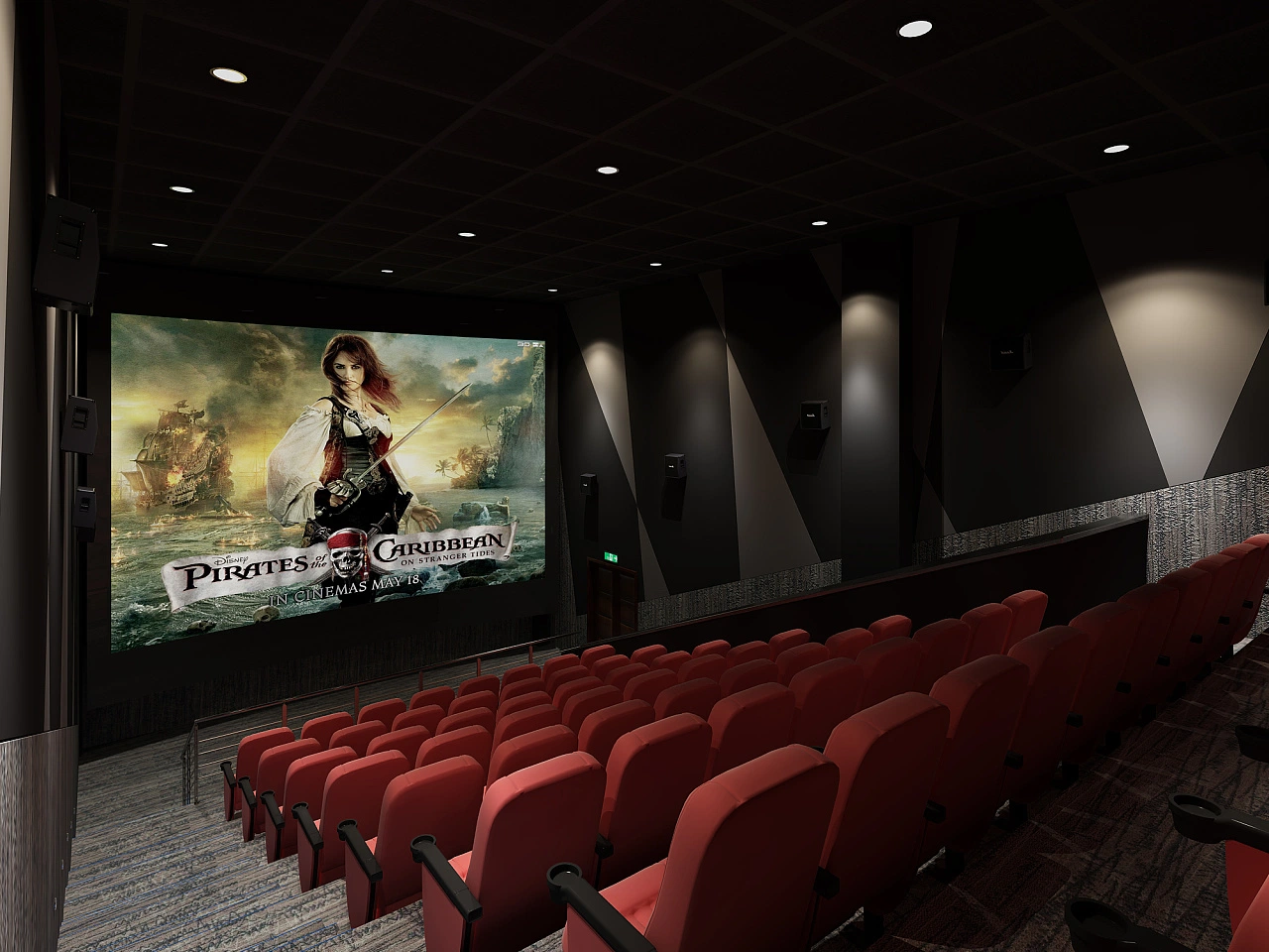 Cinema Wall Special Fireproof Polyester Fiber Sound Absorbing Panel