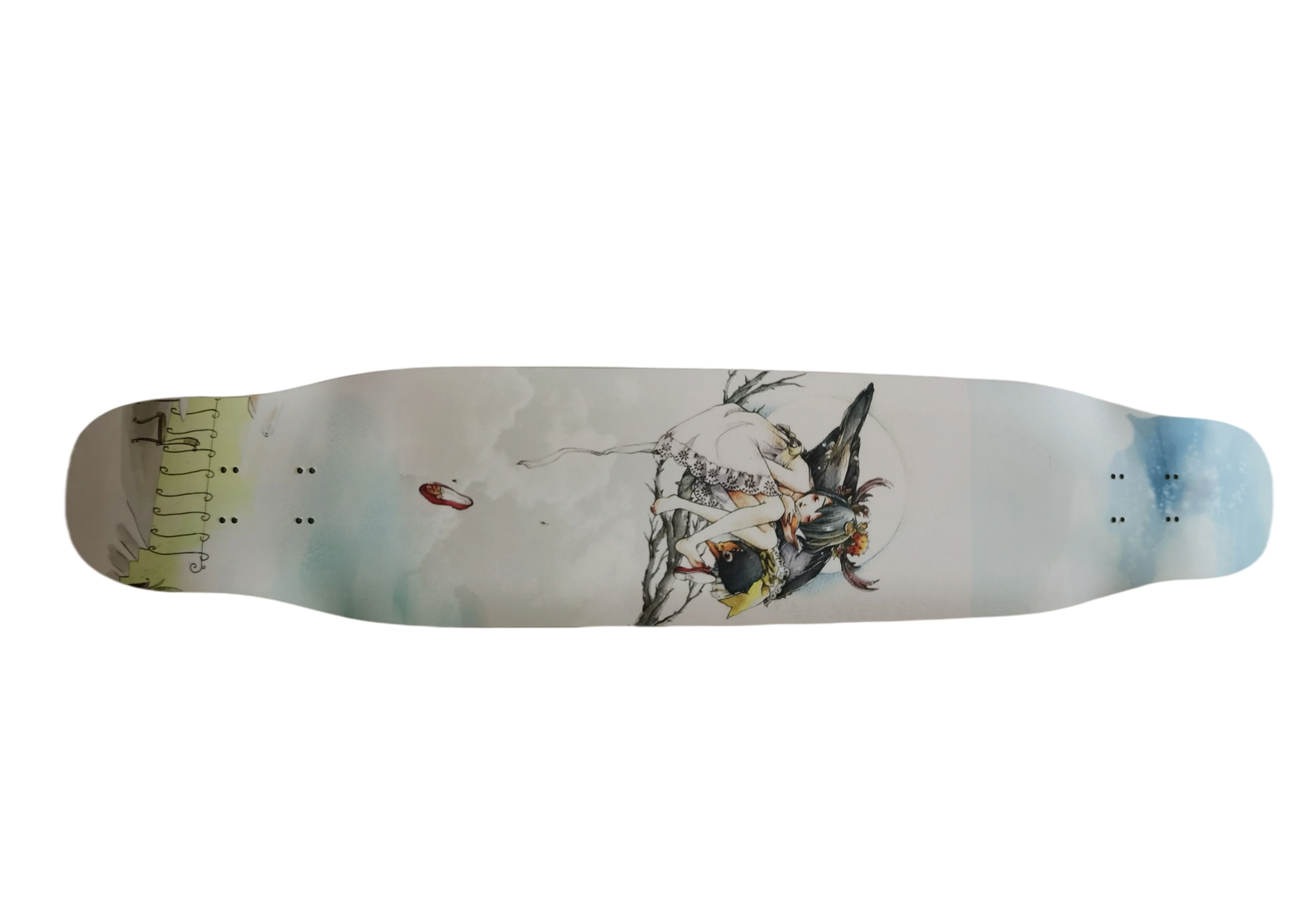 2022 Hot-Selling Candian Maple mezclada de baile de bambú Free Style Longboard Skateboard