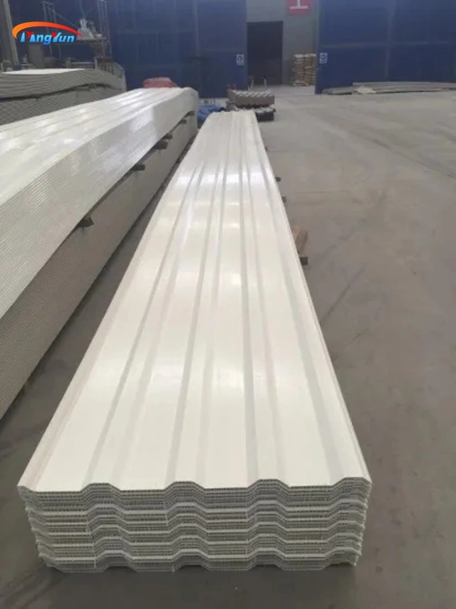 Heat Resistant Corrugated Roofing Sheet PVC Plastic Hollow Thermo Roof Tile for Wall Cladding