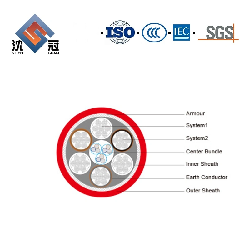 Shenguan eléctrico de la línea aérea de aleación de aluminio de minería de Cable de Media Tensión baja del conductor del cable El Cable El cable eléctrico Solar PV1-F Approal TUV