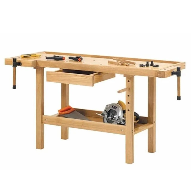 Tools & Hardware Stand Saw Horse Wooden Workbench with Drawer (H-WRB005-A)