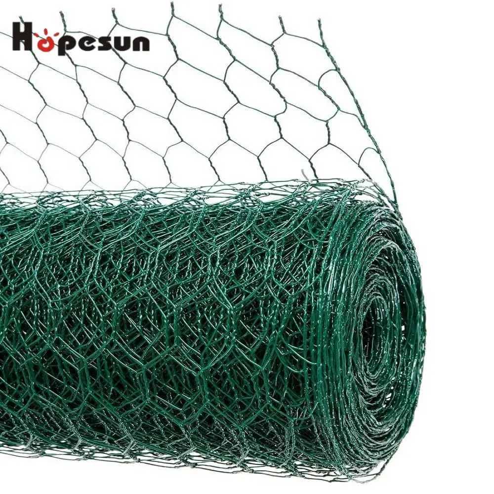 Hexagonal Wire Mesh Green Color