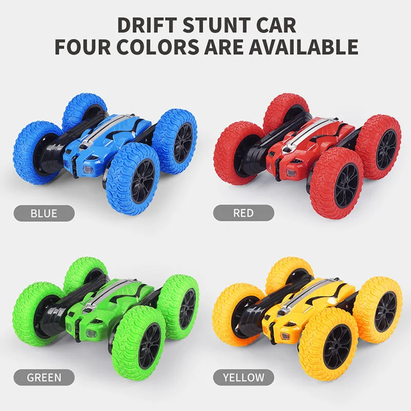 360 grados de rotación recargable coche de juguete RC Doble cara 3D Flip Climbing Bounce Transformer Radio Control remoto coche juguete