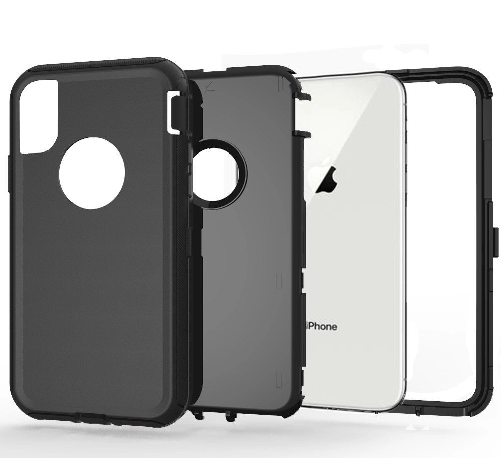 2019 Nueva llegada a los golpes del robot defensor funda de teléfono móvil para el iPhone 8 X Xr Xs Max Cubierta