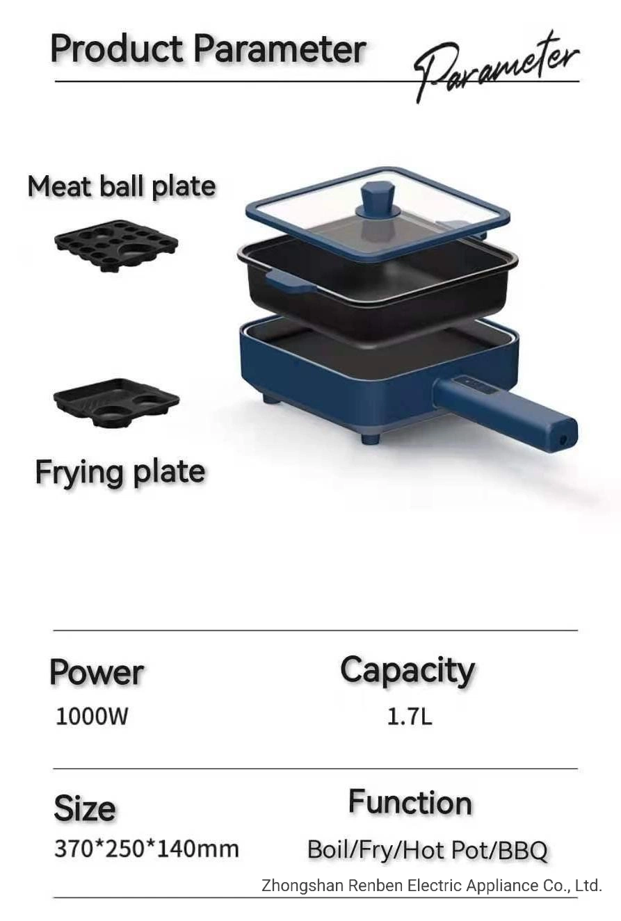 Flat Grill Smokeless Electric Grill for Commercial Use Hot Pot Grill