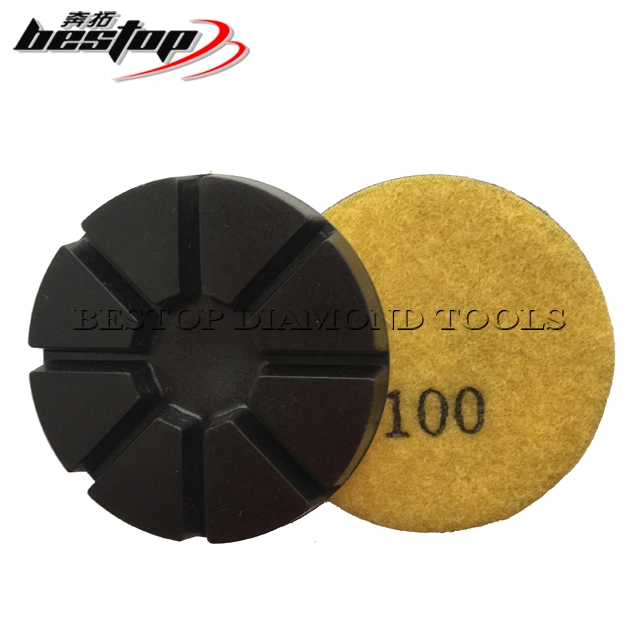 D76mm Hybrid Copper Bond Polishing Pad for Concrete