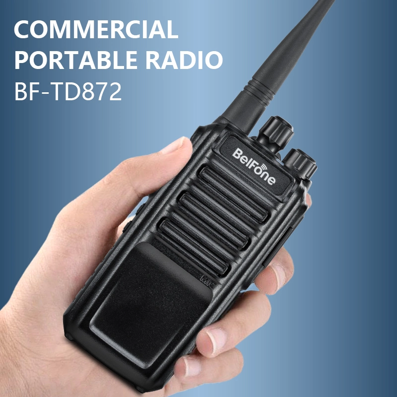Belfone Bf-Td872 7W High-Power Dmr Radio Public Security Walkie Talkie with Digital/Analog Dual Modes Two Way Radio