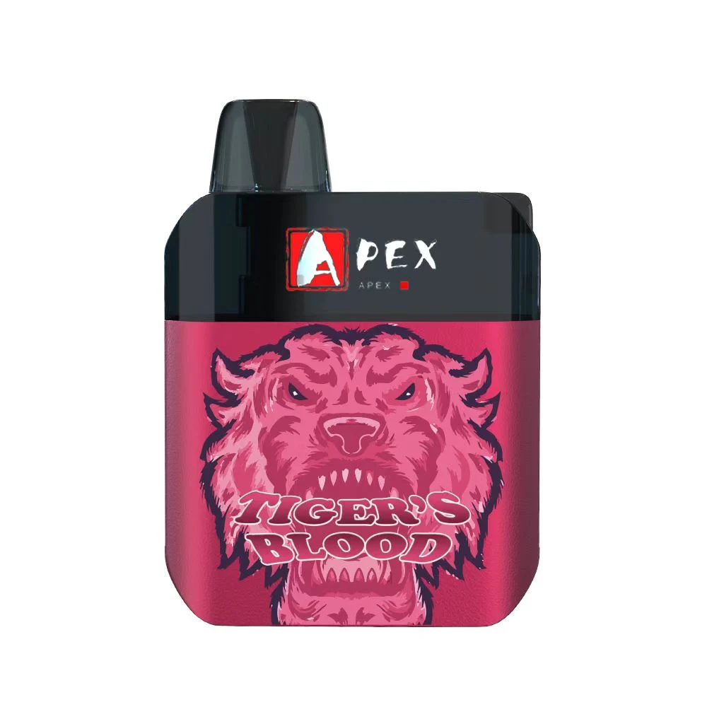 أطواق Vape Apex 3000 التي يمكن التخلص منها أطوار E السجائر بطارية قابلة لإعادة الشحن بقوة 500 مللي أمبير/ساعة 6.5مل جهاز قماطر نسيج الملف الأصلي 100%