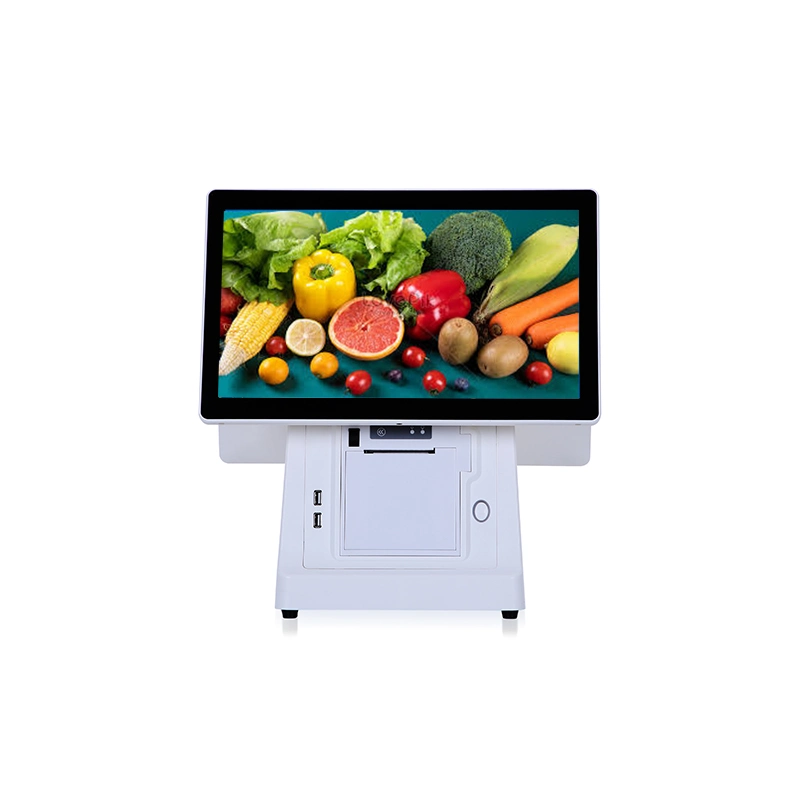 OEM Dual Touch POS+Systeme eingebaute Drucker POS Maschine