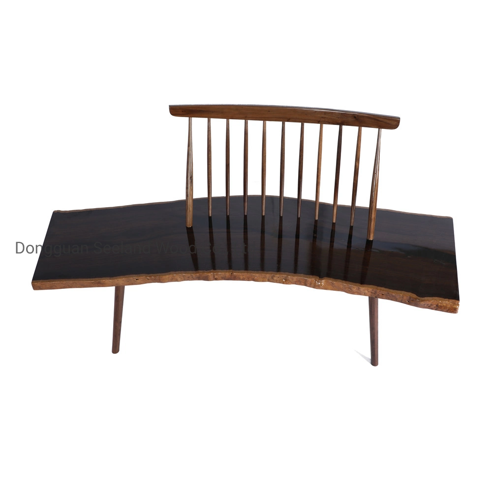 Sillas de madera/Home Tabla de madera maciza con sillas y mesa de café