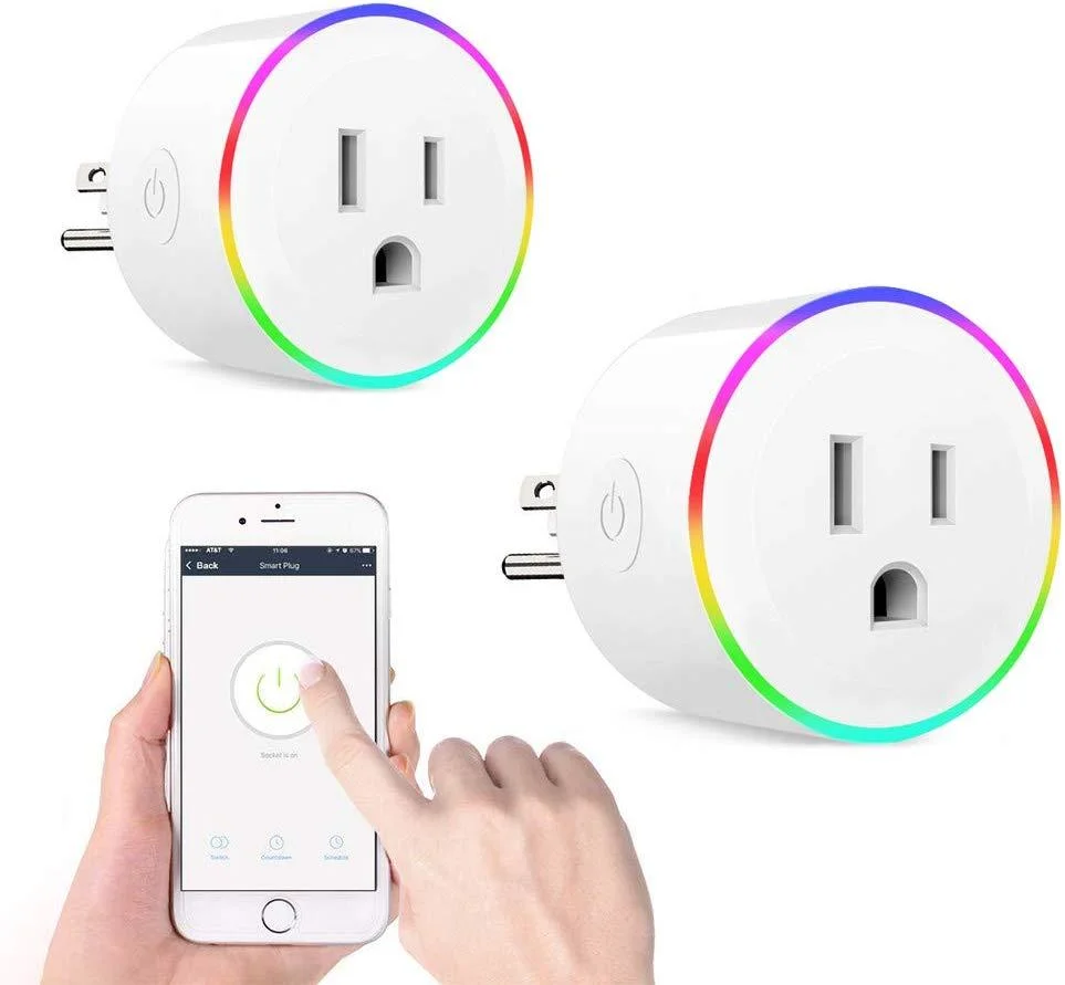 WiFi Smart Power Plug Mini Us Socket RGB Electrical Socket