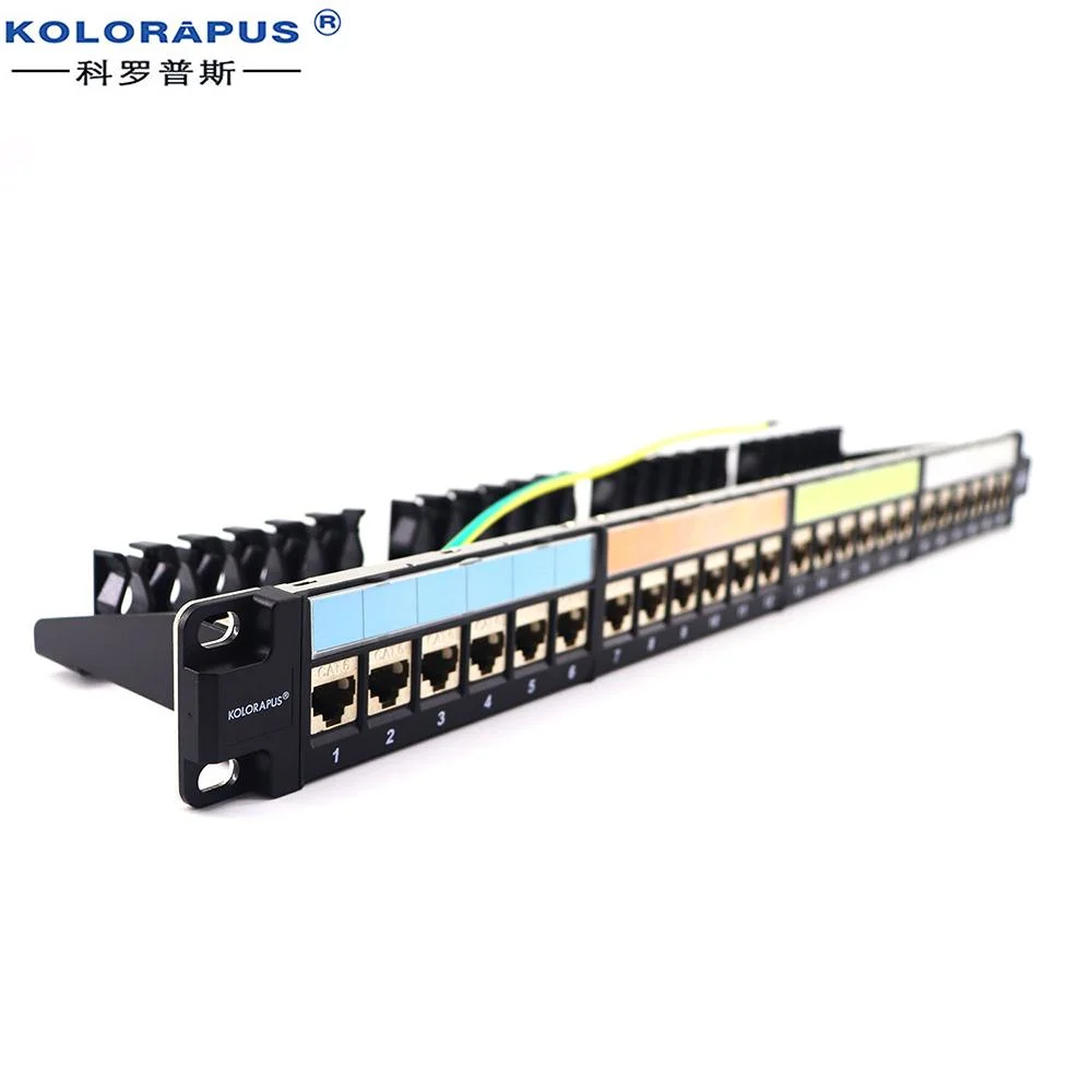 CAT6 24-Port Shielded Network Patch Panel