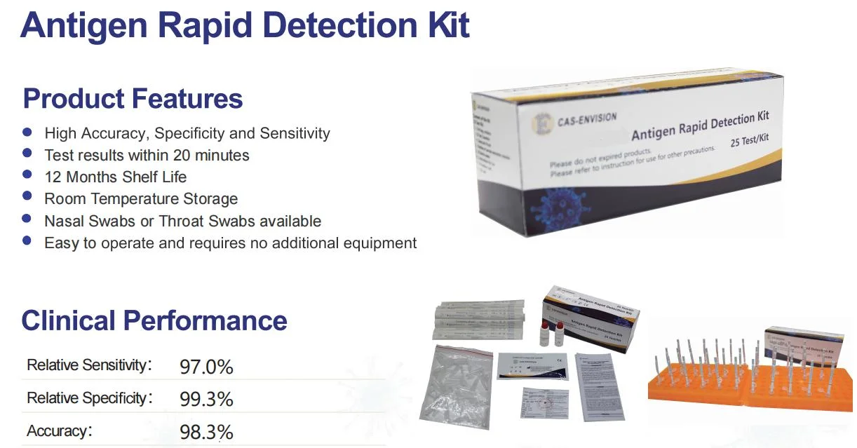 Factory Supply Medical Rapid Diagnostic Saliva Antigen Test Strip