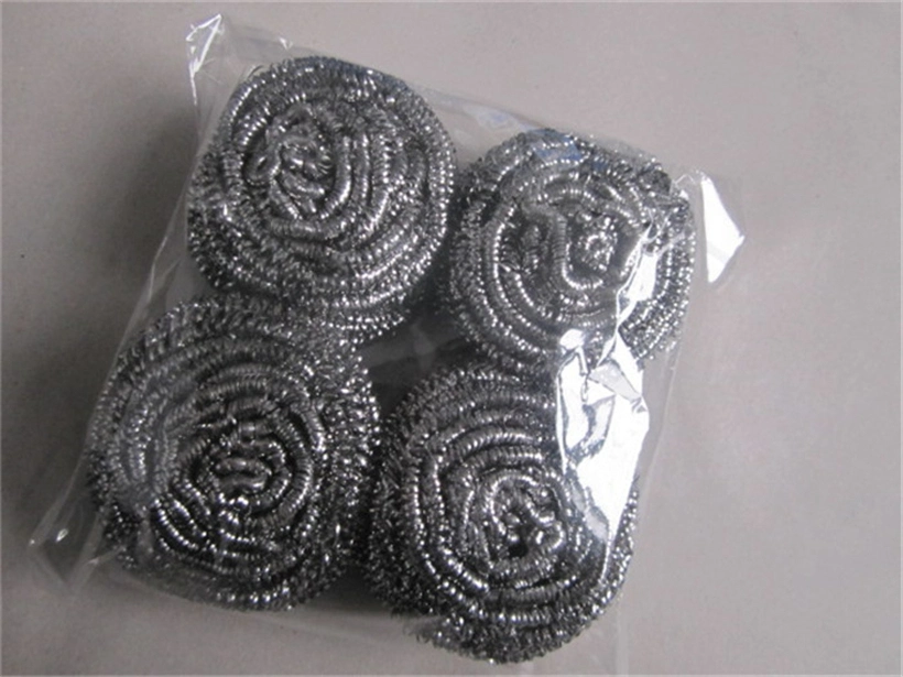 Galvanised Steel Wire Mesh Roll Metal Pot Scourer Iron Sponge