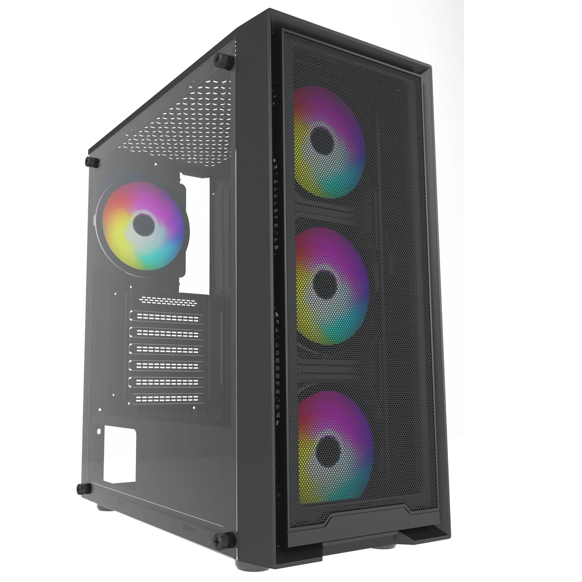 Оптовый PC case Компьютерные запчасти игровой PC computer case с. Металлическая сетка