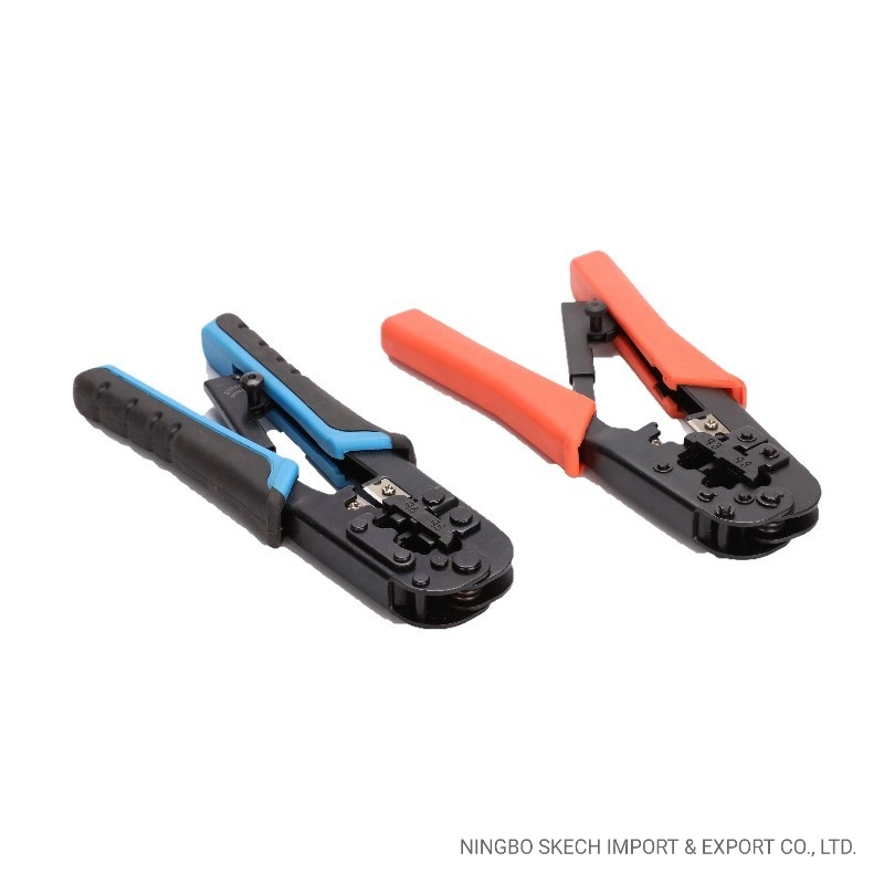 High quality/High cost performance  RJ45/8p8c, Rj12/6p6c, Rj11/6p4c Cabel Crimper Network LAN Crimping Tool with Ratchet