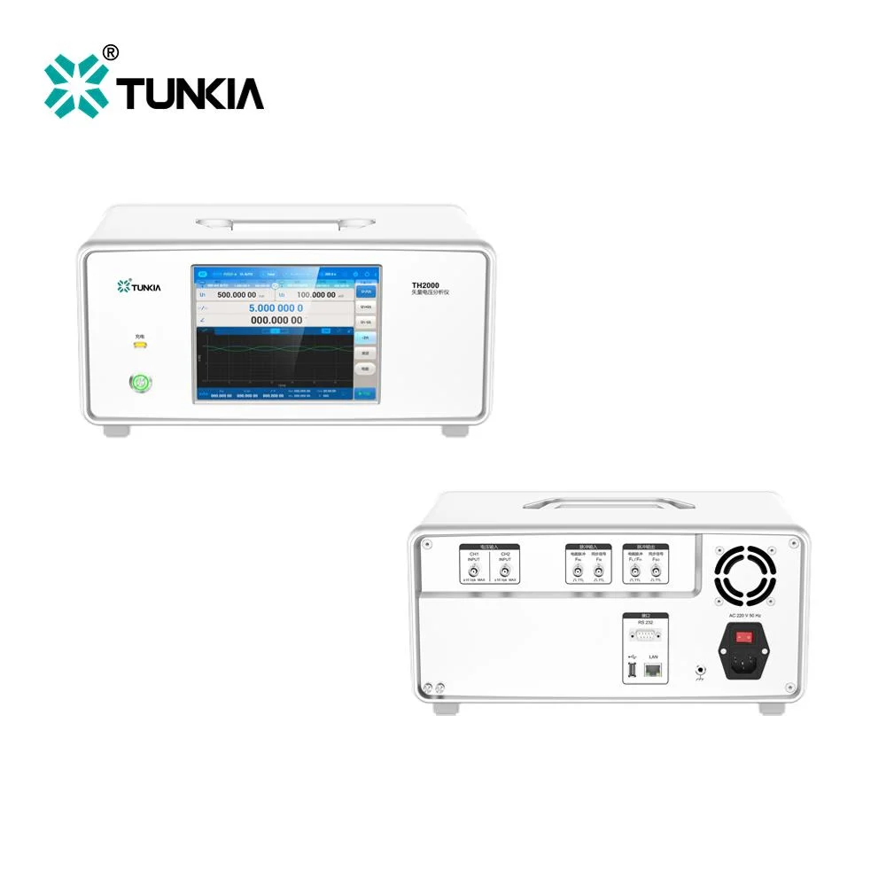 Analizador de tensión vectorial de doble canal de alta precisión TUNKIA TH2000 para calibración de la potencia de tensión de la corriente de banda ancha