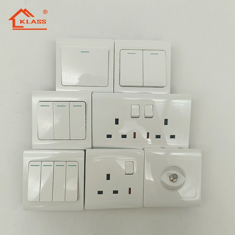 Switched 5pin Multi-Functional Wall Electrical Power Outlet Wall Switch with USB Port