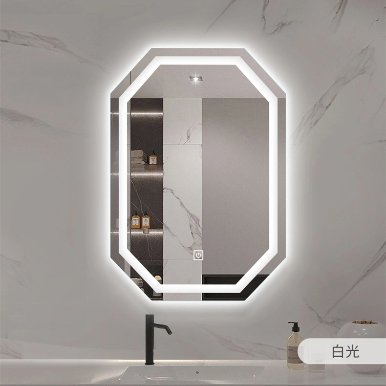 Home Customize Wall Hung Decorative Backlit LED Mirror Bathroom Vanity Glass Smart Mirror with Lights Electronic Mirror