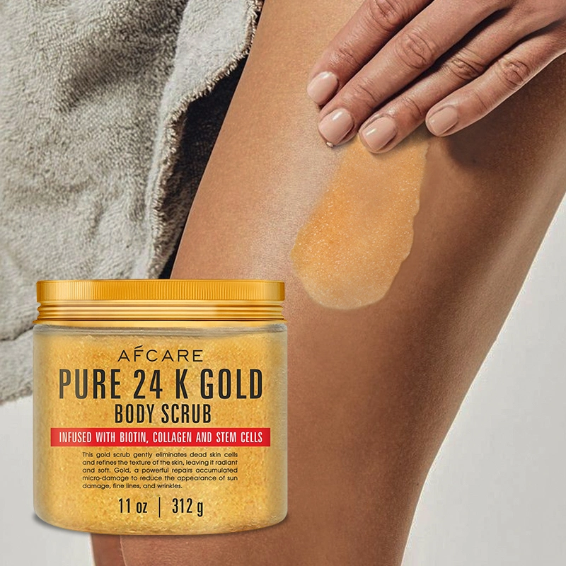 Best Selling Exfoliating 24K Gold Scrub Nature Deep Cleaning Whitening