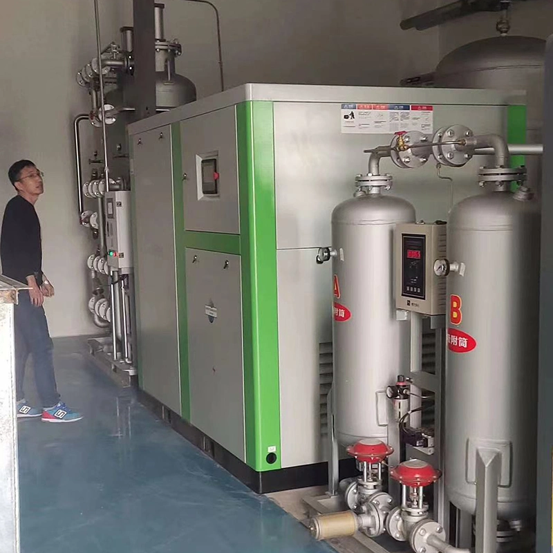 China preço de fábrica 7,5kw parafuso de conversão de frequência de lubrificação de água isento de óleo Compressores de parafuso do compressor de ar