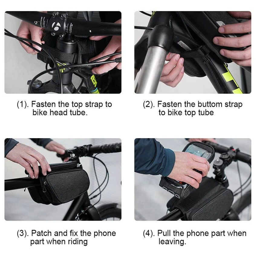 Велосумка водонепроницаемый мобильный телефон сумки MTB дороги на горных велосипедах Pannier цикла велосипедного спорта на открытом воздухе Спорт и Отдых Путешествия аксессуары рюкзак сумка