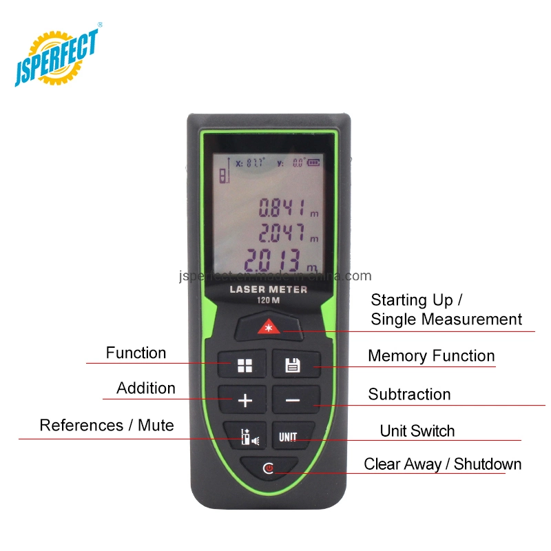 professional Laser Measure Area/Volume Digital Tape Laser Meter 70m Indoor/Ourdoor Distance Meter with Green Beam