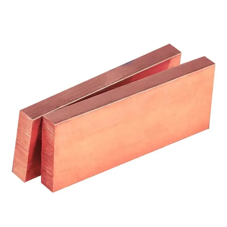 Copper Bars C12200 C18980 C15715 Edge Closing Copper Flat Rod 8mm 99.99% Pure Round Square Copper Busbar Strips Brass Rod Bar