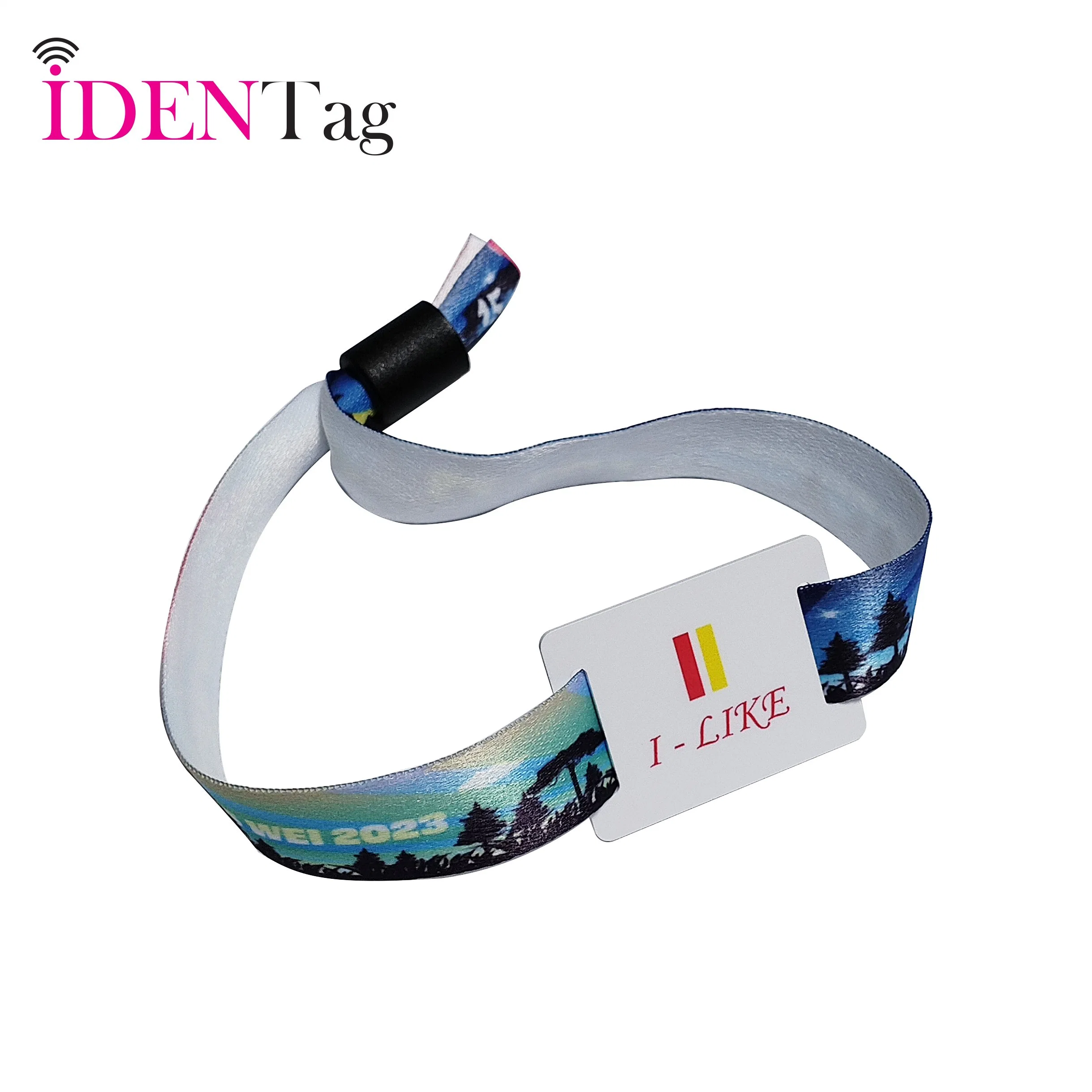 Charm Cheap Concert Festival Polyester High quality/High cost performance  Cloth Soft Convenient Recycle Wristband Bracelet