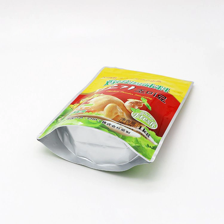 Papel para alimentos Mylar Gold impresión Stand up Bolsa Laminada Embalaje Bolsa para té/Candy/ frutos secos