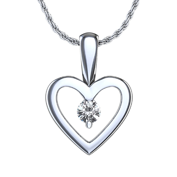 Fine Jewelry 925 Sterling Silver Heart Pendants Wholesales