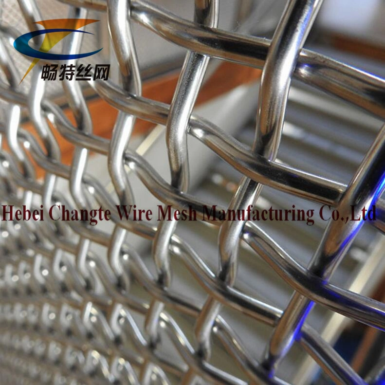 Plain Weave Stainless Steel Carbon Steel 1770MPa Crimped Wire Mesh