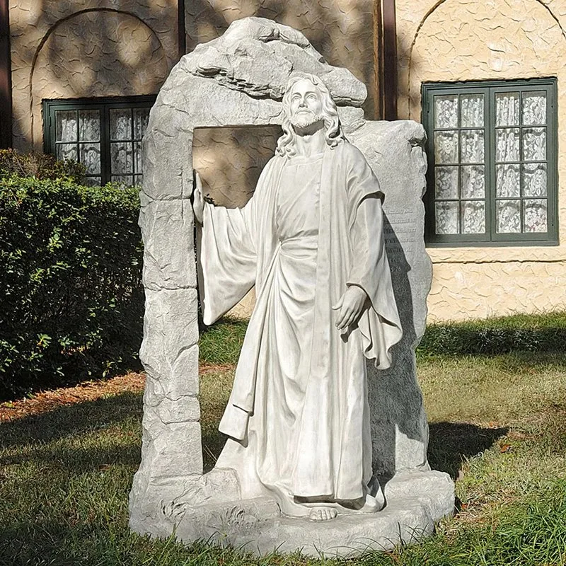 Life Size Catholic Jesus Statue White Marble Christ Jesus and Our Lady Mother Mary Marble Statue for Sale