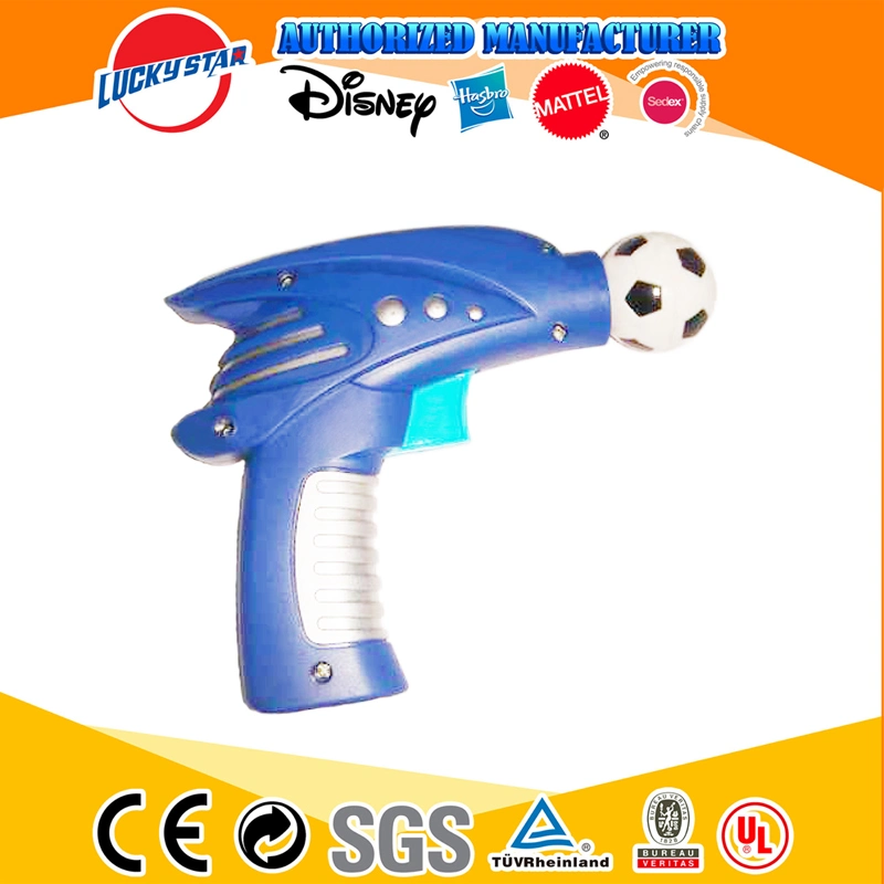 Cool Design blue Color Plastic Football Shooting Gun for Boys