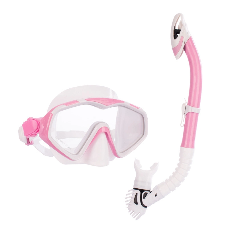 Hot Selling Easy Breathing Snorkel Set Tempered Glass Diving Mask