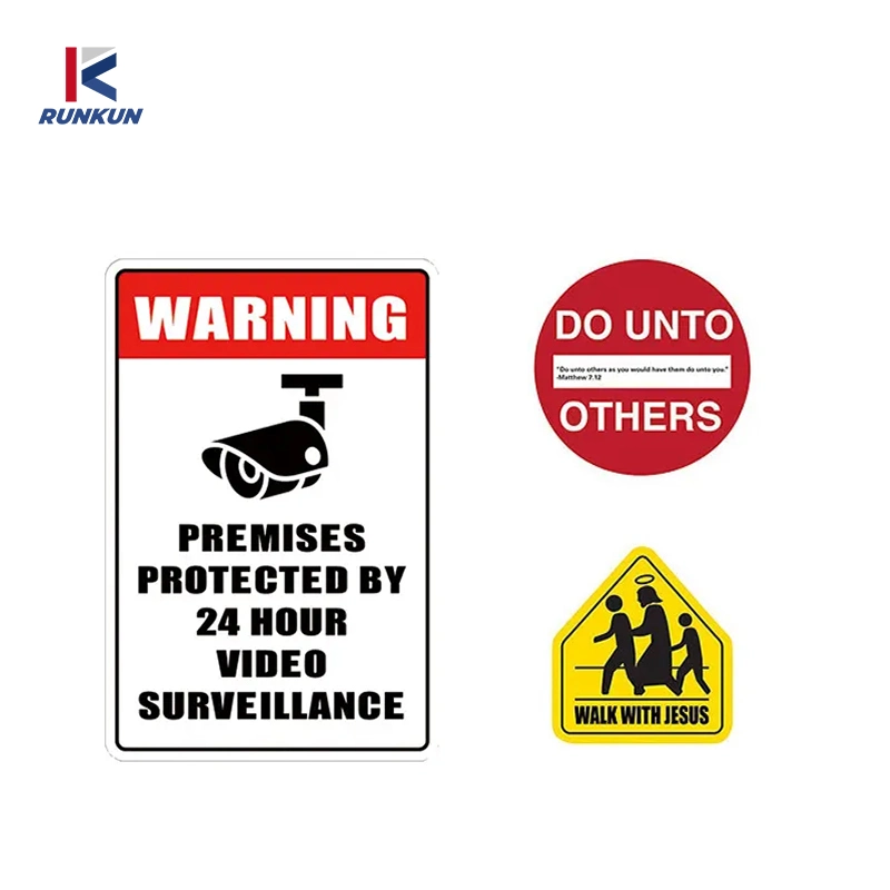 Aluminum Reflection Traffic Safety Signs Road Warning Sign Square, Round, Triangle Signs