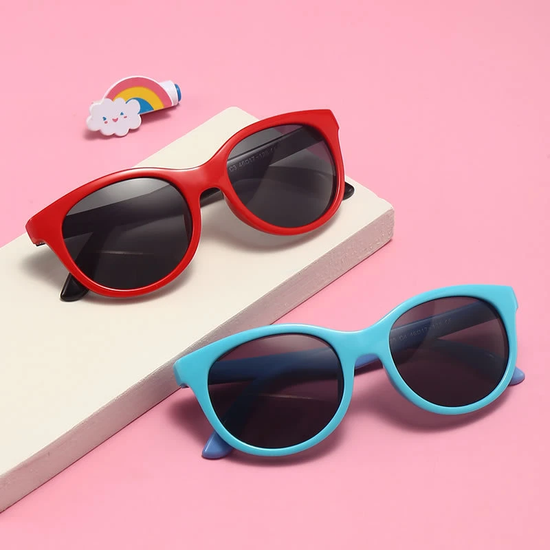 Nuevo diseño de moda UV400 Eco friendly Tpee tonos suaves de los niños bebé gafas de sol