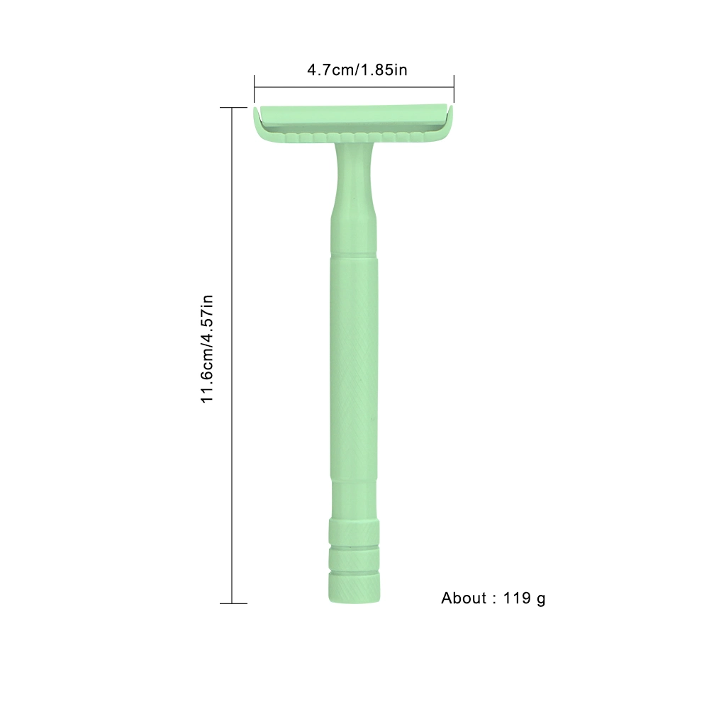 D663 Zero Waste Eco-Friendly Wet Metal Shaver Double Edge Metal Colorful Safety Razor