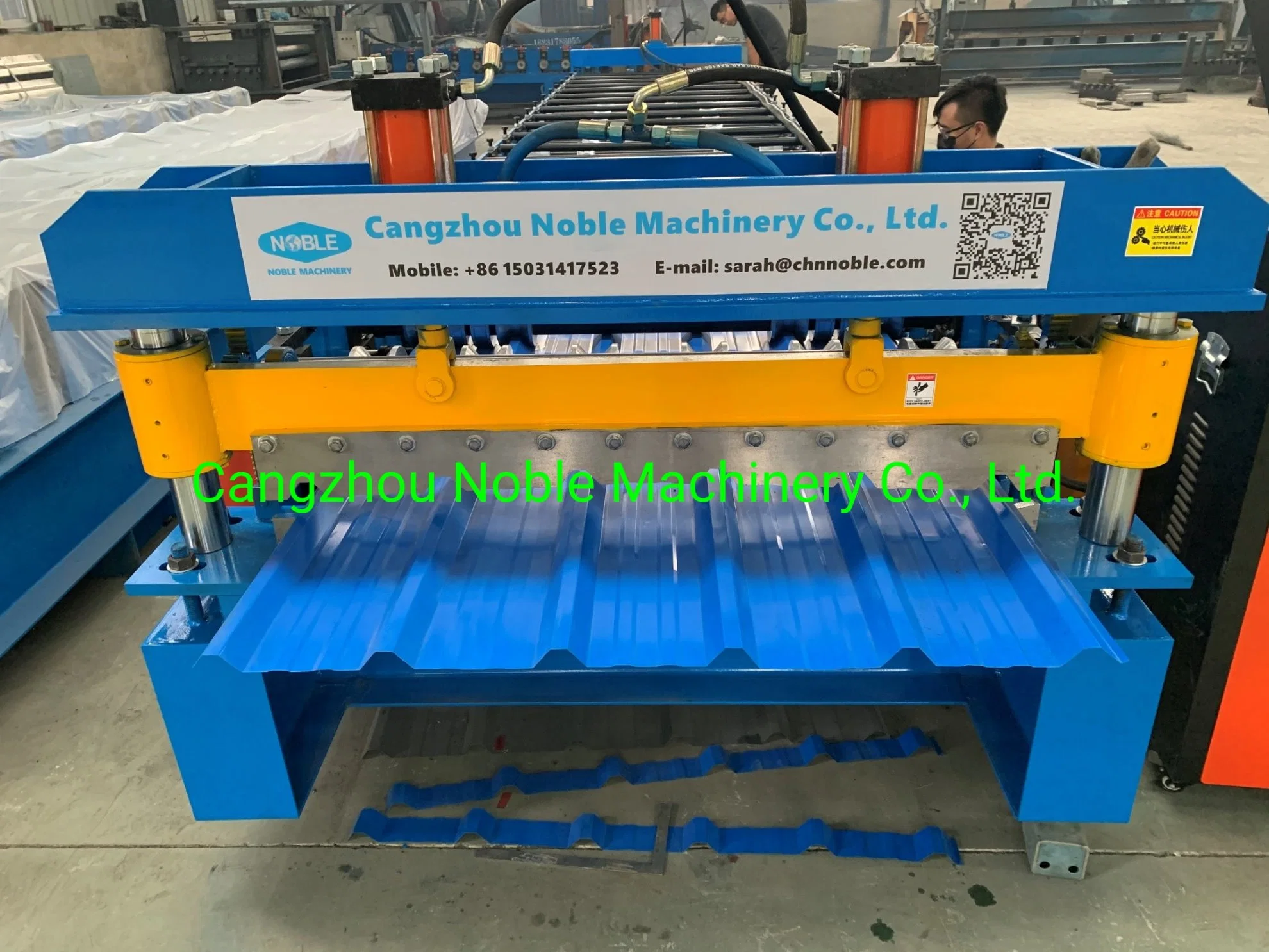 Low Price Metal Roofing Wall Tile Press Forming Machine Color Steel Sheet Trapezoid Roof Roll Forming Machine Construction Machinery Ibr Tile Making Machinery