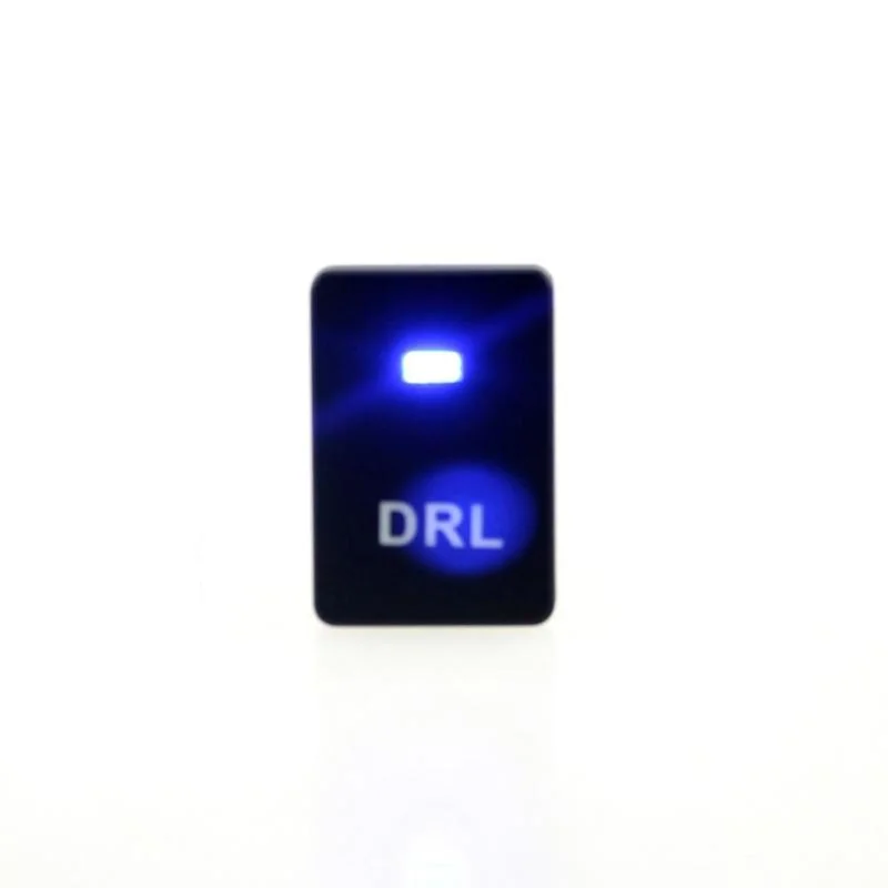 12V Blue LED Car DRL Switch for Toyota Tacoma Camry Car Daytime Running Light Lamp Switch Button with 150mm Cable