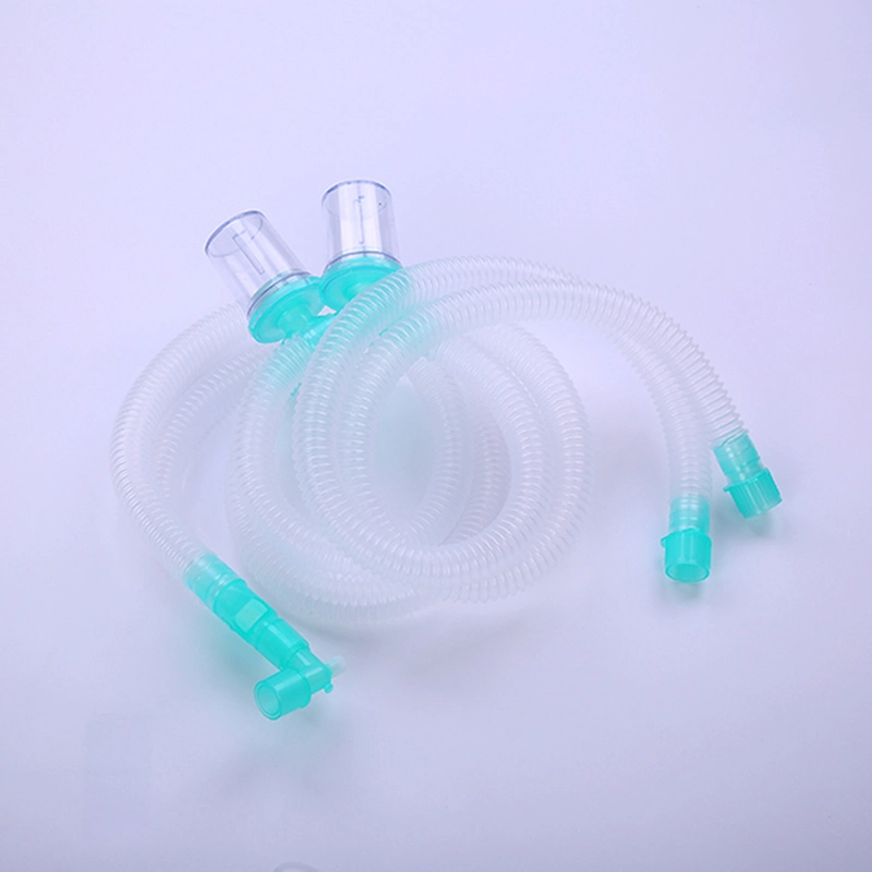 Medical Disposable Medical Breathing Circuit Corrugated with 2 Water Traps