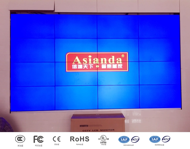 55inch LCD Indoor Werbung Display Digital Signage Board Nahtloses Video Wandsystem mit Fernbedienung